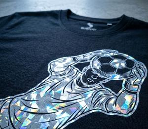 T-shirt noir imprimé à l'écran unisexe |   Chemise d'été surdimensionnée en coton 100% premium 240 GSM SUBHAY - Product Image 5