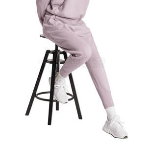 กางเกงขายาวผู้หญิงคุณภาพพรีเมียมขายดีสำหรับฤดูหนาว เอวยางยืด สีตามสั่ง ผ้าฝ้าย/โพลีเอสเตอร์ สวมใส่สบาย เหมาะสำหรับขายออนไลน์ - Product Image 3