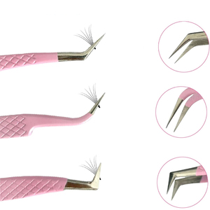 Pince à épiler professionnelle pour extensions de cils, avec logo personnalisé, précision, durabilité, anti-magnétique, pointe lisse de 10 mm, volume, en acier inoxydable, marque privée - Product Image 4