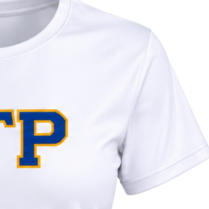 เสื้อยืดออกกำลังกายคอกลมสำหรับผู้หญิง SGRHO แบบกำหนดเอง ลาย Sigma Gamma Rho สำหรับชมรมพี่น้องชาวกรีก แขนสั้น เหมาะสำหรับออกกำลังกาย ฟิตเนส ขายส่ง - Product Image 6
