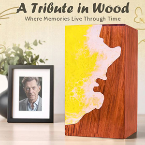 Personalized Memorial Wooden Ashes Box Wooden Cremation Urn for Men and Women by AYAANS - Product Image 6
