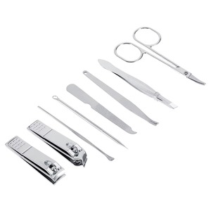 8Pcs Practical Metal Nail Clipper Set Portable Multi-functional Pedicure Tool Set <b>Storage</b>-case Manicure Pedicure Set In Red Case - Product Image 2