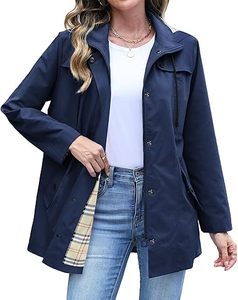 Veste coupe-vent longue pour homme, style vintage, légère, imperméable, col montant, pour l'hiver et l'extérieur – Vente en gros - Product Image 4