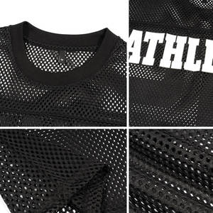 เสื้อฟุตบอลอเมริกันสำหรับผู้ใหญ่ ระบายอากาศได้ดี ป้องกันแบคทีเรีย แห้งเร็ว  รับสกรีนชื่อทีม  ผ้าโพลีเอสเตอร์/คอตตอน แขนสั้น  แบบ unisex - Product Image 3