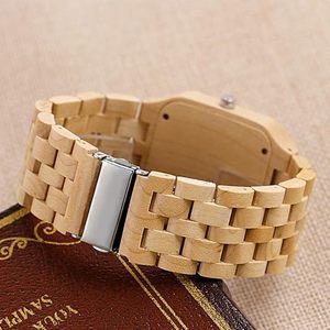 Montre en bois artisanale tendance, design Art Déco personnalisé, style antique, montre ronde de luxe pour homme - Product Image 2