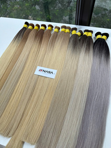 Cabello Virgen Vietnamita Nasa Hair Andy Super Double Drawn en Paquetes de 1 kg, Liso, para Colores, de 22 a 24 Pulgadas, Decolorado - Product Image 5