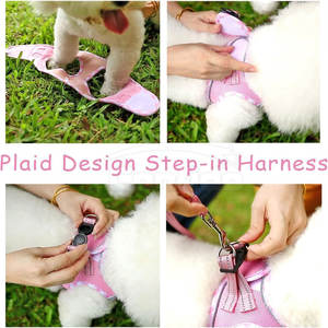 Harnais pour animaux de compagnie de qualité supérieure, réglable, respirant, avec rembourrage doux, pour petits, moyens et grands animaux, confortable pour l'extérieur - Product Image 5