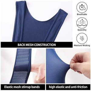 Cuissard de cyclisme pour homme, coupe classique, bleu, en Spandex, anti-humidité, respirant, sans coutures, avec logo personnalisé, service OEM pour équipes personnalisées - Product Image 4