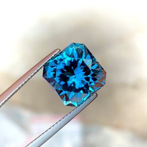 Topacio Azul de Londres Facetado Natural, Gema Suelta de Calidad Premium para Joyería, Piedra Preciosa - Product Image 1