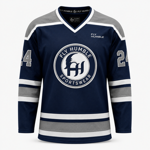 Fly Humble Ice Hockey Jersey Men's White Red Black 100% Polyester Quick Dry Adjustable Strap Full Sleeve Sportswear <b>Cheap</b> Price - Product Image 3