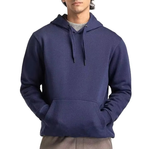Sudadera con Capucha Lisa para Hombre, de Forro Polar Grueso, Estilo Casual Urbano, Oversize de Invierno, de Algodón Suave - Product Image 3