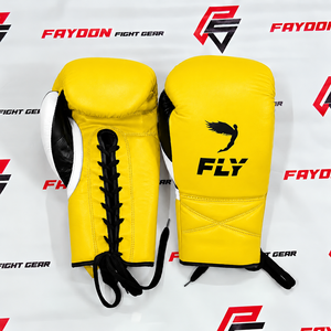 Guantes de Boxeo Rojos Personalizados de Último Modelo, 100% Cuero Genuino, Cómodos para Kickboxing, Sparring, Entrenamiento, con Cordones - Product Image 6