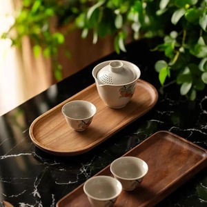ถาดเสิร์ฟไม้ธรรมชาติทำมือขายส่ง |   ถาดอาหารรักษ์โลกสำหรับบ้านและครัว |   ราคาโรงงานไม้แปรรูป - Product Image 3