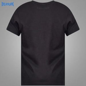 T-shirt de sport pour homme coupe ajustée personnalisée, 95% coton, décontracté, pour la gym et l'entraînement, à manches courtes, motif uni, tricoté, teint uni - Product Image 3