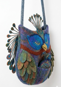 Bolso Bandolera de Fieltro Hecho a Mano de Primera Calidad, Estilo Danfe, con Marco Exterior, Ligero, Moderno, Artesanal - Product Image 3