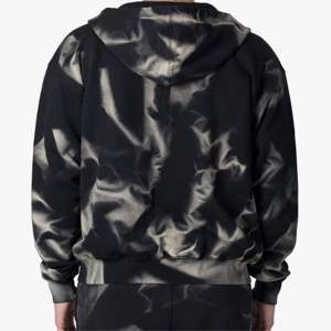 เสื้อฮู้ดดี้ผู้ชายไซส์ใหญ่คุณภาพสูงแบบซิป วินเทจ สีซีดจาง สไตล์ทำสีแบบแอซิดวอช - Product Image 2