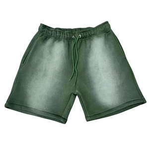 Shorts en molleton épais 400 GSM pour hommes, personnalisables, effet délavé, style streetwear, avec logo personnalisé, pour la détente, OEM ODM, vente en gros - Product Image 6