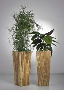 Pots et jardinières écologiques en bois, support de plantes durable pour l'intérieur et l'extérieur, pour la maison et le jardin - Product Image 2