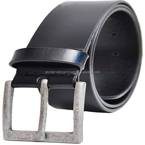 Cinturón informal de cuero para hombre, cinturón con estilo, en tres colores variados, con hebilla plateada de acabado antiguo pesado y todos los tamaños personalizados disponibles - Product Image 6