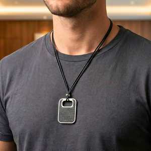 18K Gold Plated Titanium Steel <b>Cross</b> Number Pendant with Adjustable Box <b>Chain</b> for <b>Men</b> - Product Image 1