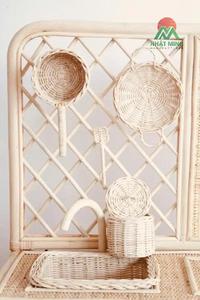 Ensemble de cuisine en rotin pour enfants, design tropical, meubles écologiques faits à la main du Vietnam - Product Image 2