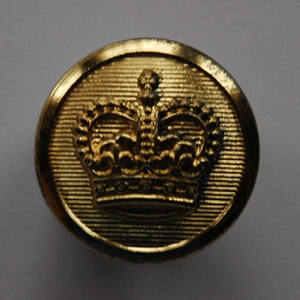 Botón de Metal Personalizado con Diseño de Corona, Botón de Níquel Dorado para Uniforme, Botón con Vástago para Blazer, Abrigo y Ropa Formal - Product Image 1