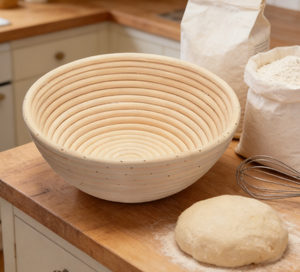 Cesta de fermentación para pan de masa madre, Banneton, cesta redonda de ratán con forro de tela para levantar y fermentar masa, para hornear pan - Product Image 6