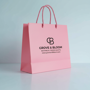 Sac en papier laminé brillant de luxe, personnalisé, fait main, écologique, avec poignée en corde de coton, pour supermarché, boutique, cadeau - Product Image 3