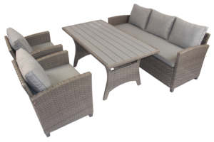 Ensemble de canapés de salle à manger d'extérieur en rotin moderne PHU LINH 211G fabriqué au Vietnam, avec coussins de siège confortables, expédition rapide, haute qualité pour jardin - Product Image 6