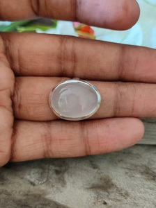 Bague en quartz rose faite à la main en argent sterling 925 Boho Statement Jewelry Cadeau romantique pour femme - Product Image 2