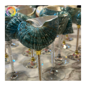 Copas de Martini de Concha Marina de Lujo Hechas a Mano para Decoración de Bodas, Copa de Caracol Ecológica, Copa de Servir de Concha Natural - Product Image 1