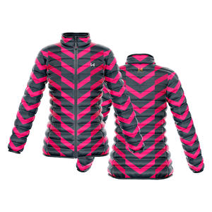 Veste matelassée à fermeture éclair pour femme, design personnalisé sublimé W4G, automne-hiver, toile imperméable, coupe-vent, respirante - Product Image 3