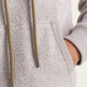 New Arrival <b>Men</b> Hooded <b>Sweatshirt</b> Regular Fit Solid Color Knitted Cotton Casual Pullover Autumn Wear - Product Image 4