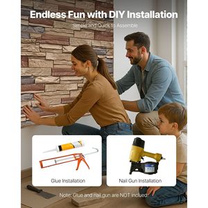 Pannelli Murali in Finta Pietra PU ad Alta Densità 45.6 X 12.8 Facili da Tagliare, Pannello di Rivestimento in Pietra Artificiale per Decorazioni Esterne - Product Image 3