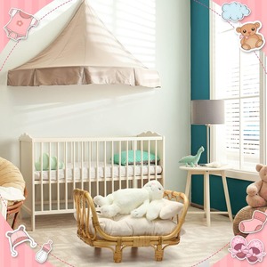 Children's <b>bed</b> made of woven rattan Handmade Wholesale eco-friendly Made in Vietnam <b>Ready</b> to stock - Product Image 4