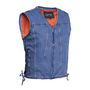 Chaleco de mezclilla para motocicleta para hombre - Product Image 4