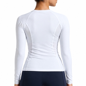 Chemise de compression à manches longues pour femmes, confort premium, coupe ajustée, tissu extensible doux, séchage rapide, style actif, mouvement flexible, qualité supérieure - Product Image 2