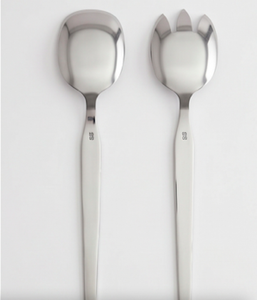 Luxurious Silver Stainless Steel <b>Salad</b> Servers <b>Salad</b> <b>Tools</b> For Household Restaurants Hotel And Resort Set Of 2 Pcs - Product Image 3