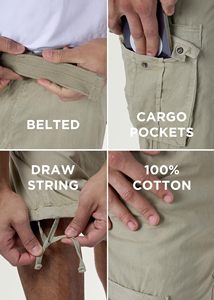 Pantalons en gros pour hommes, séchage rapide, 3/4 Capri, shorts de randonnée avec poches, pantalons de randonnée d'été - Product Image 6