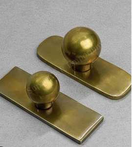 High Quality Azora Industries Brass Cabinet Knobs Modern Furniture <b>Pull</b> Handles Custom Height Scratch Resistant Durable Kitchen - Product Image 6