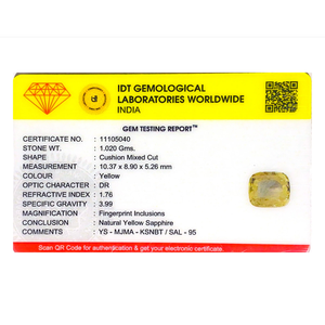 Premium 5.1 Carat Oval Cut Yellow Sapphire Loose Gemstone for Fine Jewelry - Product Image 4