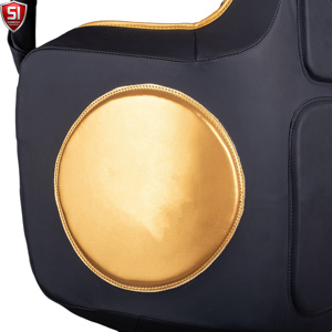 Boxtraining Brustschutz Verstellbare Kampfsport-Schutzweste Ledergefüttert Umweltfreundlich Atmungsaktiv für Taekwondo Karate Übungen - Product Image 3