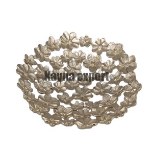 Bol de service pour hôtels et restaurants Nouvelle collection de plats à la feuille d'argent avec un beau design de fleurs - Product Image 5
