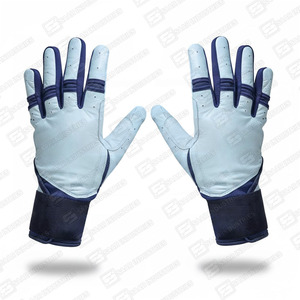 Gants de frappe de baseball en cuir de vachette véritable de haute qualité pour les jeunes et les adultes gants de frappeur antidérapants robustes - Product Image 3