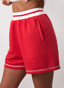 Nouvelle mode – Pantalon large et droit taille haute élastique couleur unie style coréen pour femme – Short décontracté ample et épais - Product Image 3
