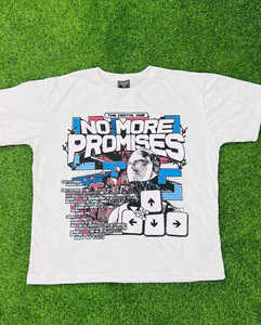 T-shirt graphique à manches courtes et col rond en coton pour homme, impression de haute qualité, style de rue, coupe ajustée, couleurs mélangées, grande taille - Product Image 1