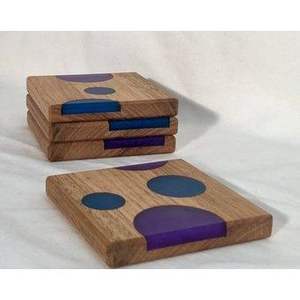 Sous-verres décoratifs en bois de résine pour la salle à manger et la cuisine, tapis et coussinets pour la maison - Product Image 4