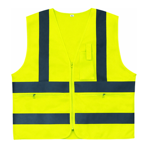 Gilet de sécurité réfléchissant fluorescent - Classe 2 ANSI Jaune ou Rouge XXL Logo personnalisé pour signalistes et travailleurs de chantier - Product Image 1