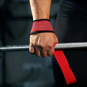 Sangles de poignet personnalisées avec logo pour la musculation, le powerlifting et le levage de poids en salle de sport pour hommes – Idéales pour les soulevés de terre - Product Image 3