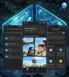 Gafas Inteligentes GS4 MAX AI 2026 con Cámara de Video 4K, Lentes de Sol con Transferencia WiFi de 8MP, Grabación de Audio y Reconocimiento Inteligente - Product Image 5